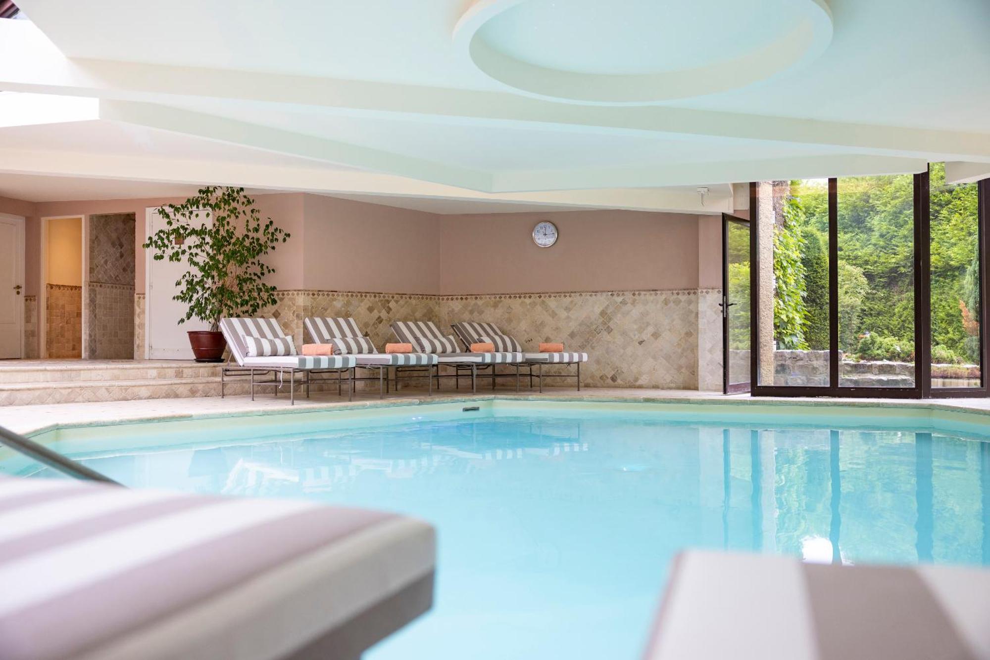 Hostellerie Briqueterie & Spa Champagne 비나이 외부 사진 The swimming pool at the hotel